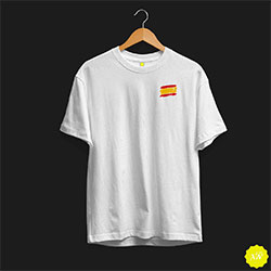 Camiseta con bandera española