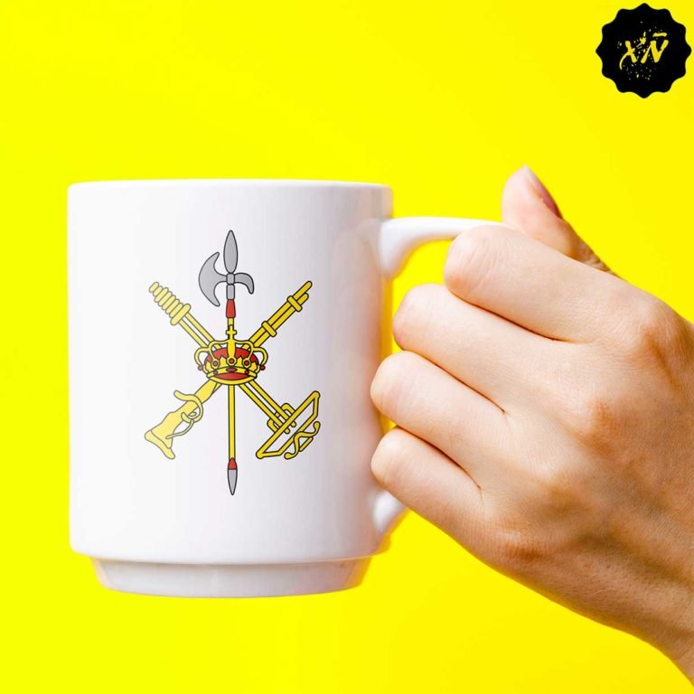 taza ceramica con escudo de La Legion española