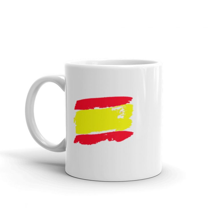 Taza con bandera de España